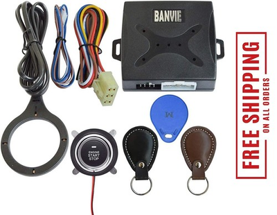 #ad Car RFID Push to Start Ignition Kit Keyless Go Engine Start Stop Button Syst... $36.35