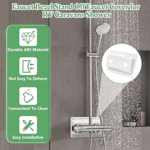 Faucet Bezel Stand Off Faucet Cover fits for RV Caravans Shower Plate 