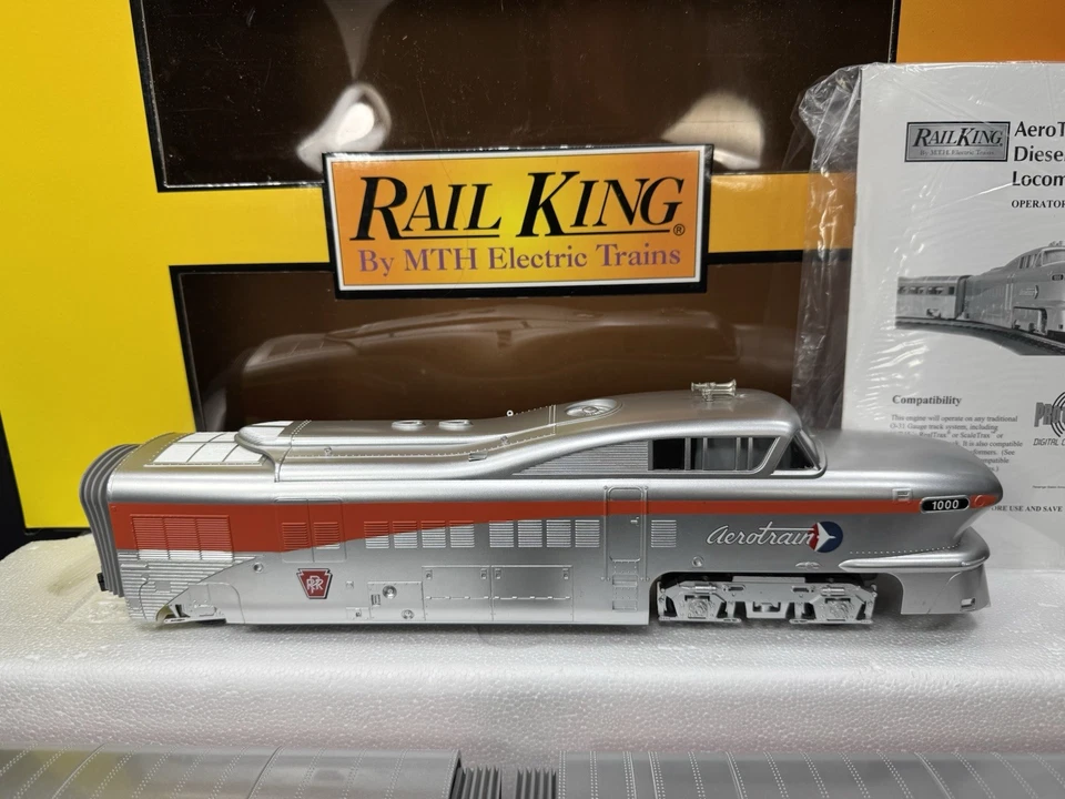 MTH RailKing 30-2210-1 PRR Aerotrain diesel passenger set PS 2.0 BCR NIB - Image 3 of 4