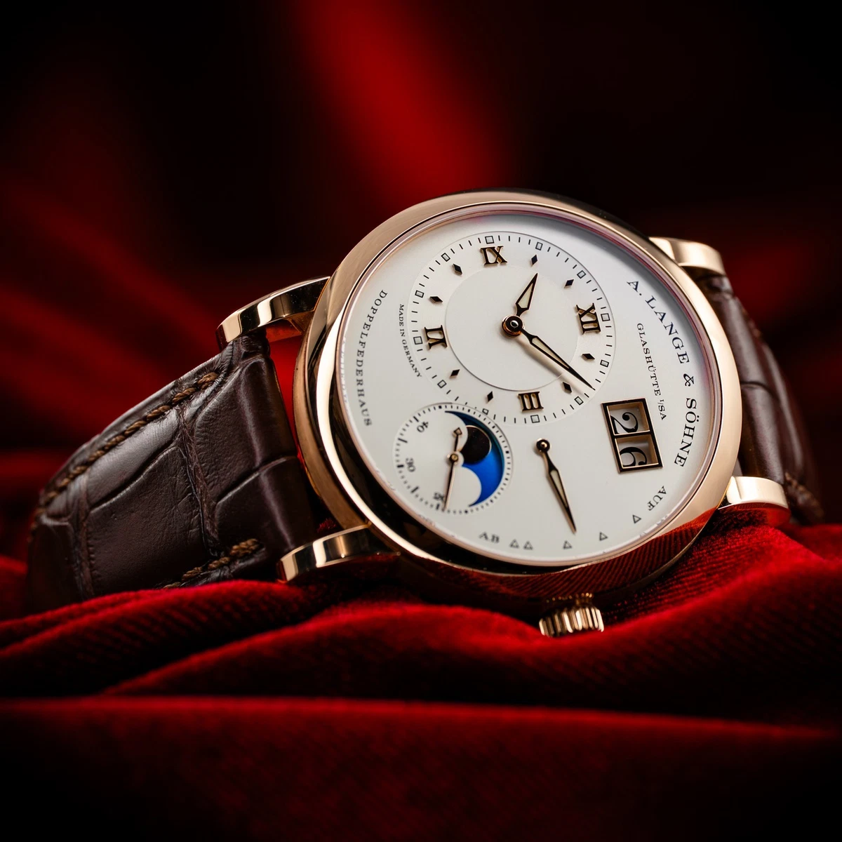 A. Lange & Söhne Lange 1 Moonphase 18kt Rose Gold 192.032 Complete