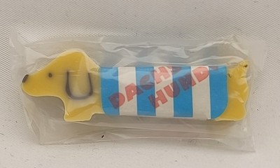 Seltener SAMEN Japan Dackel Radiergummi Vintage 80er Dog Design Kawaii Neu in Verpackung Pastell