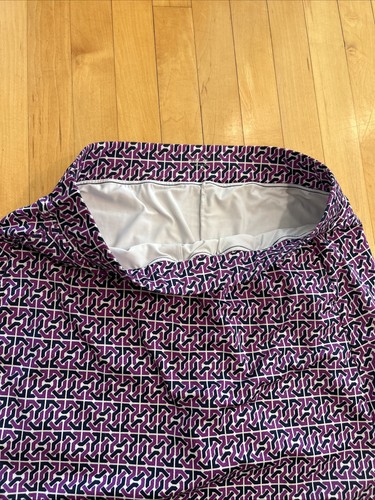 Court Haley Women's White/Purple Print Stretch Tennis/Golf Skort Size Large-NICE - Picture 4 of 11