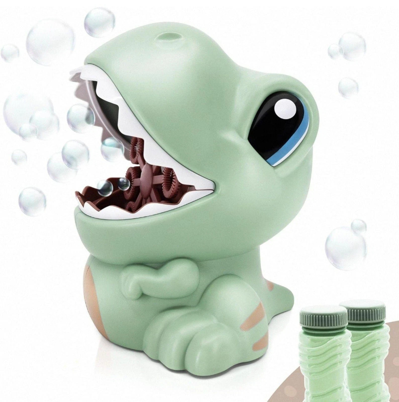Máquina de burbujas Oliver DINOSAUR para niños soplador de burbujas con varita de burbujas a juego