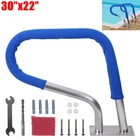 Swimming Pool Handrail 30x22" Pool Hand Rail 304 Stainless Steel W/ Grip Cover