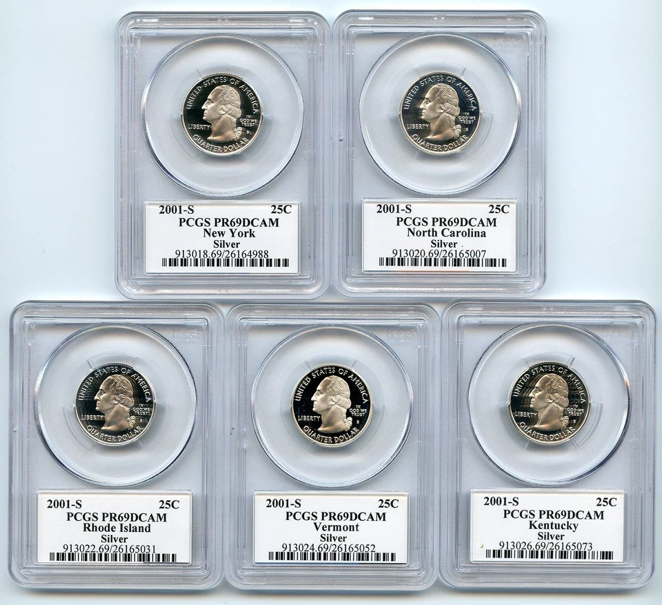2001 S Silver State Quarter Set PCGS PR69DCAM - Image 2 of 2