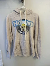 Howies Hockey Tape Size Medium Unisex Heathered Oatmeal Hoodie Sweatshirt