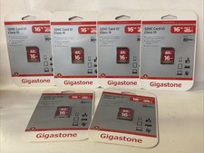 6x Lot NEW Gigastone 16GB SD Camera Memory Card Full HD UHS-I SDHC U1 Class 10