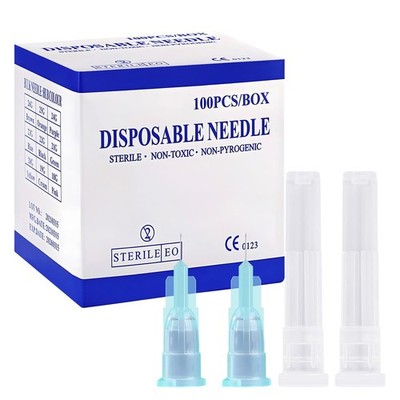 100pcs 32 Ga 4mm Lab Needles Individually Sealed Medical Tools for Precision Use