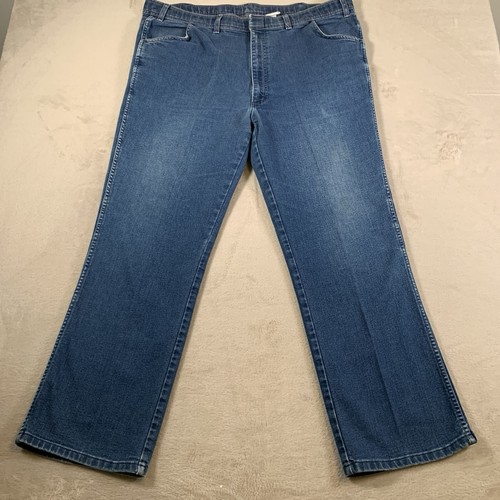 VTG Comfort Action Sports Jeans Mens 44x32 Blue Denim Straight Leg Classic Fit