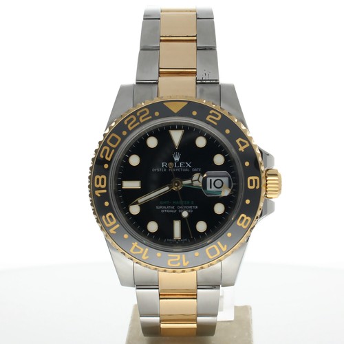 Rolex GMT-Master II TT 116713 Black Dial Mens 40mm Swiss Made Wristwatch.