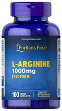 Puritan's Pride L-Arginine 1000 mg - 100 Caplets