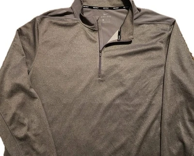 Nike Pullover Men's Golf Dri-Fit 1/4 Zip Gray 3XL AR2598-036 Performance Stretch - Image 1 of 4