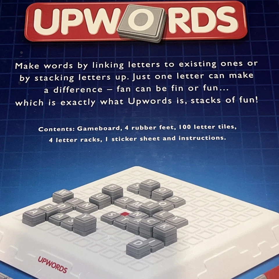 Hasbro Upwords The 3D Word Building Game By Parker 2006 Hasbro Brand New - Image 4 of 4
