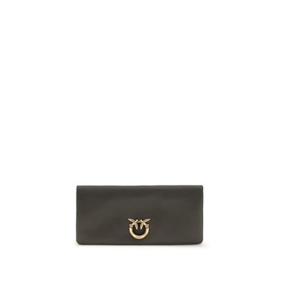 PINKO Bicolor Calf Leather Bos Taurus Clutch Bag 100% Authentic