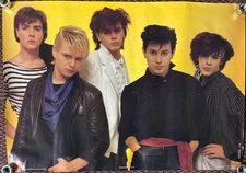 Vintage Duran Duran Poster 24" x 35" 80s Anabas Products Printed In England