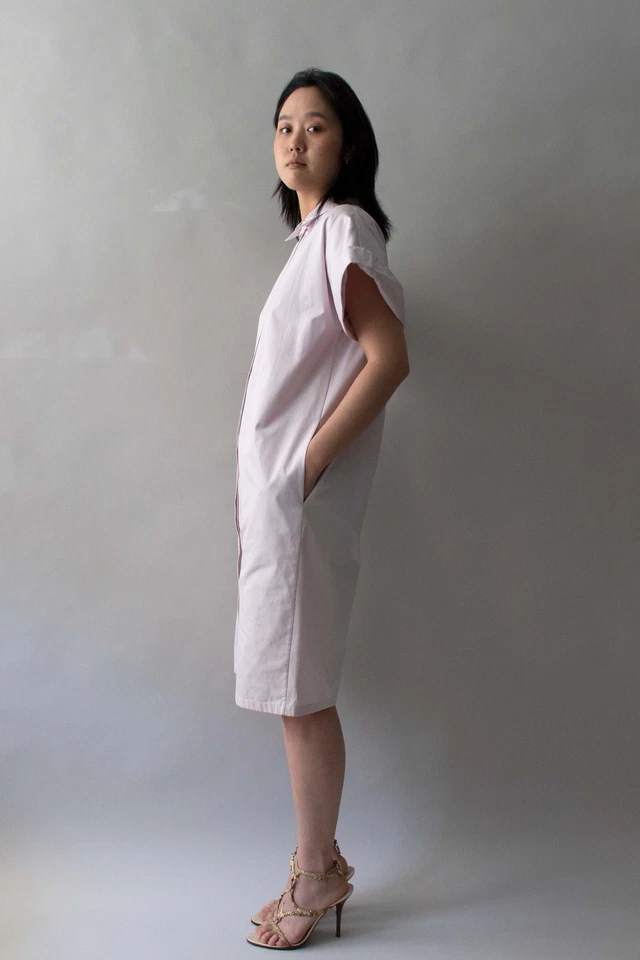 Vestido de algodón rosa Yves Saint Laurent Foto 4 de 4