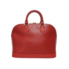 LOUIS VUITTON Alma PM Handbag M5214E Epi Leather Gold Hardware Castilian Red