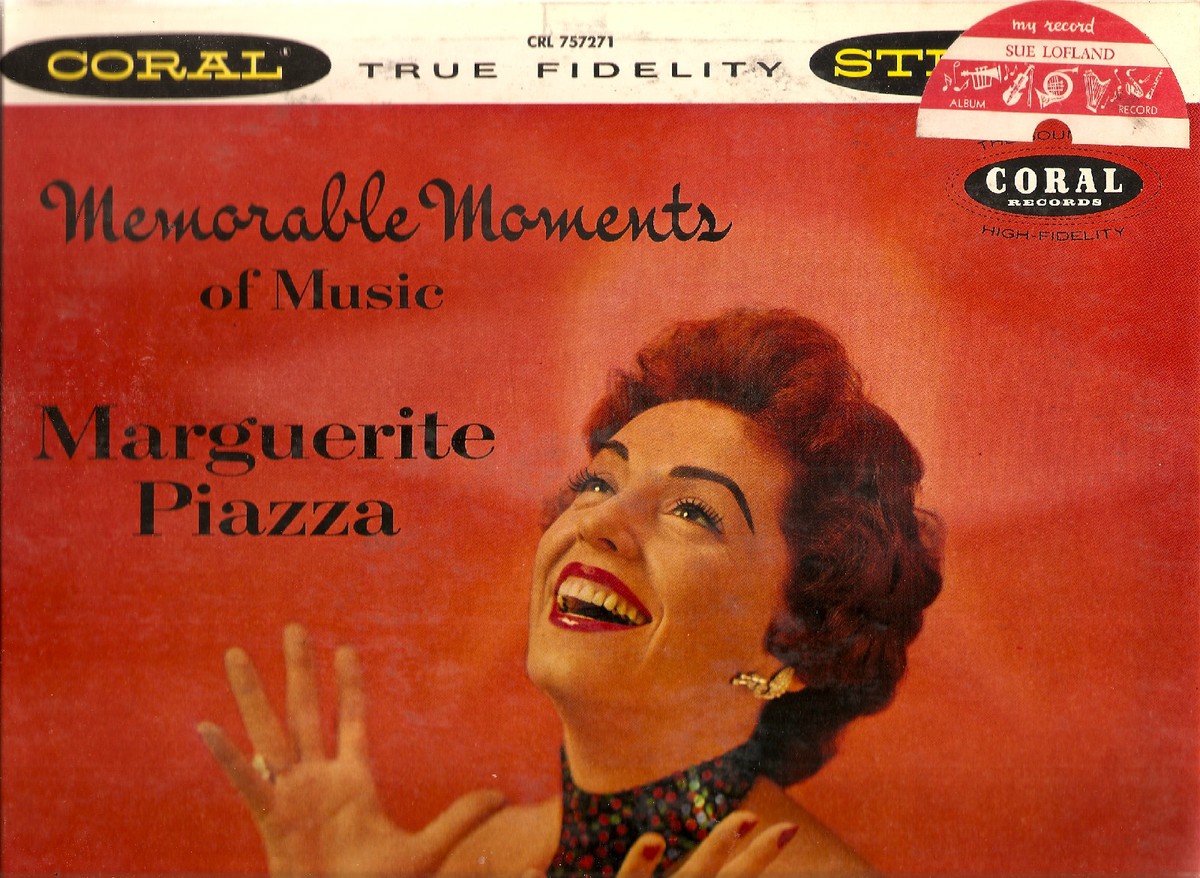 LP MARGUERITE PIAZZA - MEMORABLE MOMENTS OF MUSIC Coral 757271 VG+