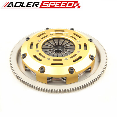 Racing Twin Disc Clutch + Flywheel For VW CORRADO GOLF GTI JETTA PASSAT 2.8L VR6