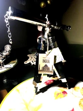 Silver Desk Telescope Handmade Wooden Tripod Nautical Decorative Vintage Brass