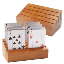 GSE Games & Sports Expert Wooden Playing Card Holder 6"