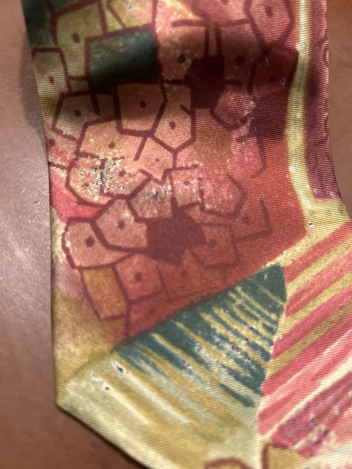 Corbata de seda abstracta Harve Benard - clásica para hombre Foto 3 de 4