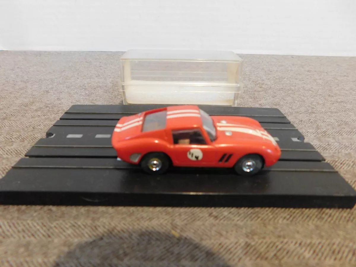 Vintage Aurora Thunder Jet 500 Ho Slot Car Ferrari GTO 250 Red White 114
