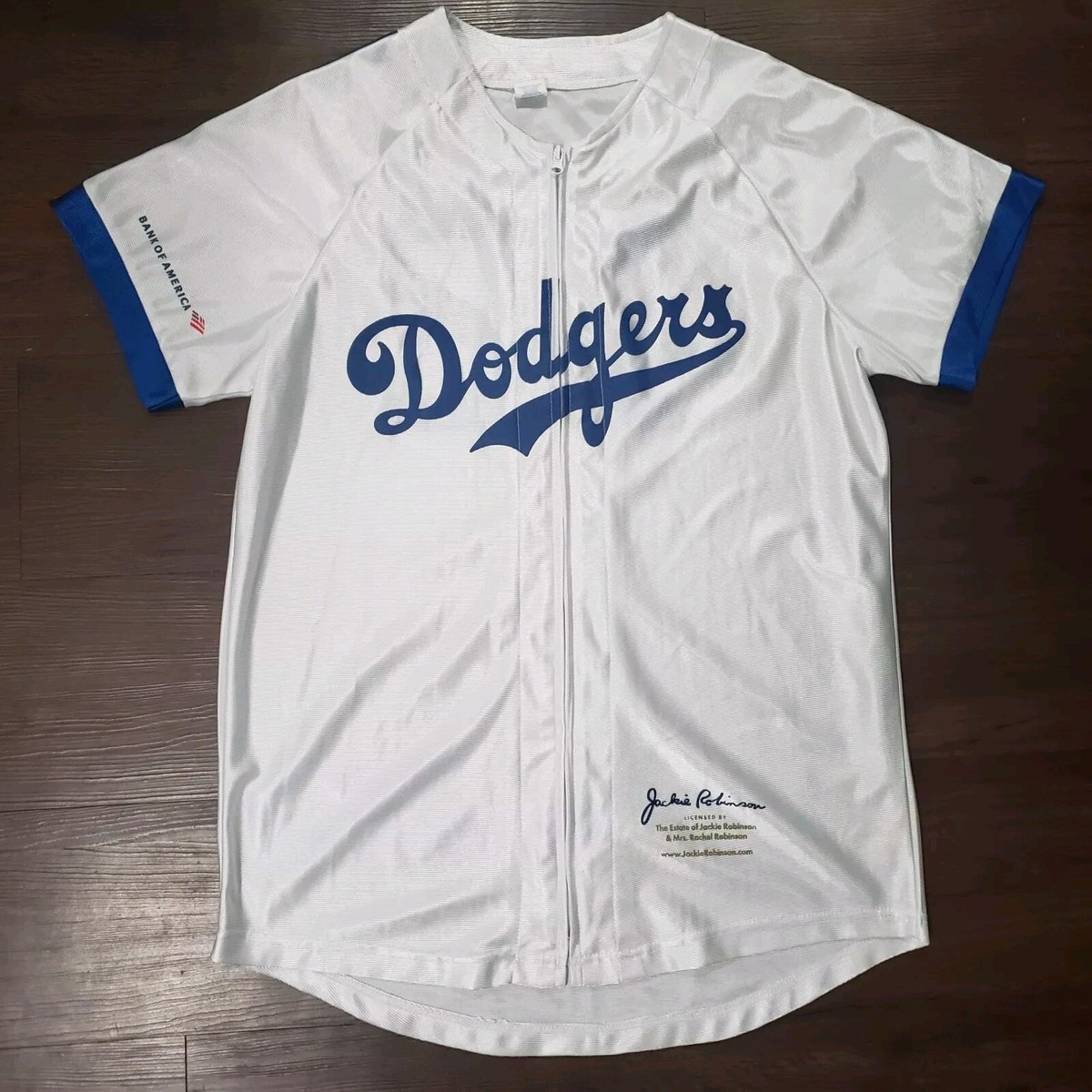 MLB Los Angeles LA Dodgers JACKIE ROBINSON #42 Zip Up Replica