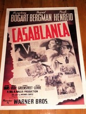 Filmplakat - Casablanca - Humphrey Bogart / Ingrid Bergmann -  96 x 66 cm