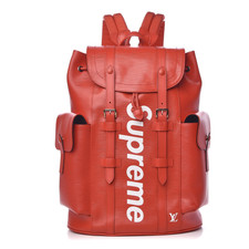 lv x supreme christopher backpack