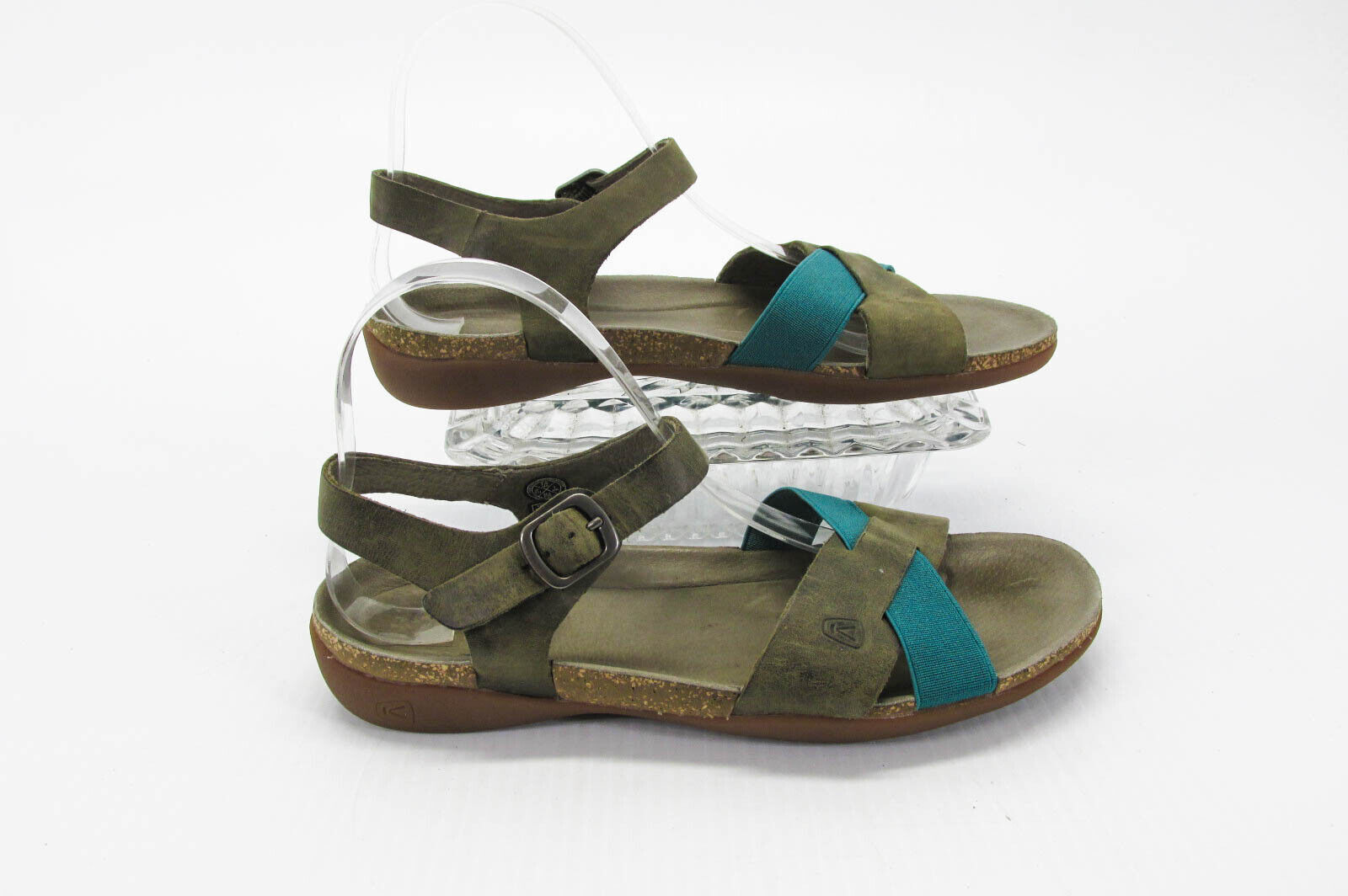 Scarpe da donna Keen Dauntless taglia 7 5 M sandalo sportivo con cinturino alla caviglia usate vq