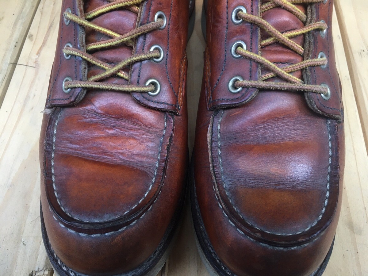 Red Wing Heritage 875 Classic Moc Toe Brown Boots Size USA 8.5 D 