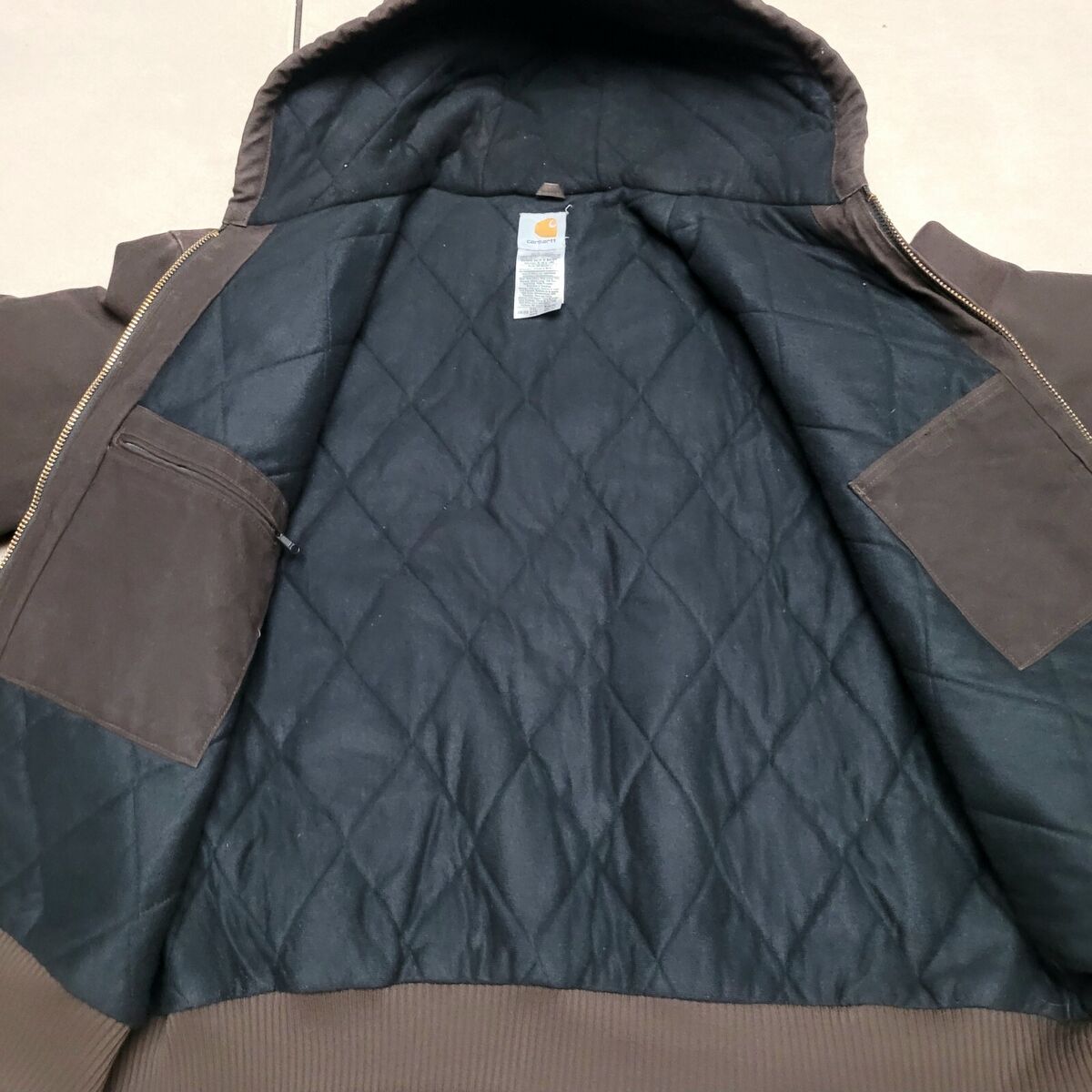 Carhartt Sandstone Active Jacket Quilt Lined Mens XXL 2XL Carhartt Sandstone Active Jacket Quilt Lined Mens XXL 2XL
