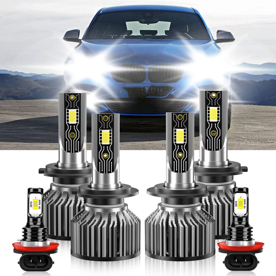 Faro LED + bombilla antiniebla haz alto/bajo súper brillante para BMW M140i 2017-2019 Foto 2 de 4