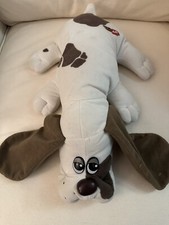 Vintage - 1980's Tonka Pound Puppies Puppy Plush white With Brown spots