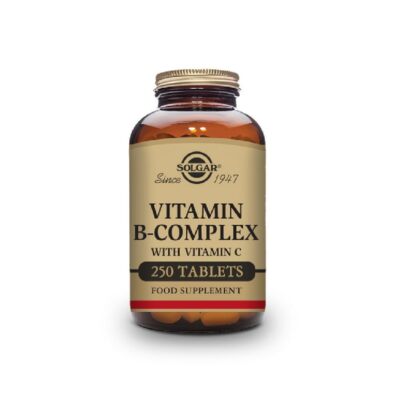 Solgar B Complex with Vitamin C 250 Count Energy Metabolism Immune Support Vegan