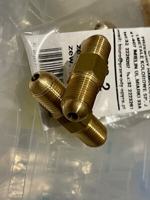 Brass Brake Line Connector – M10x1 Female To M12x1 Male Bubble Fitting, For Custom Lines