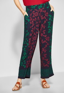 Street One Damen Wide Leg Hose mit Blumen NEU