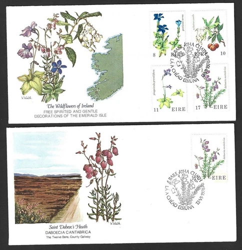 Ireland 1978 FDC The Wildflowers of Ireland First Day covers ( 7 different)