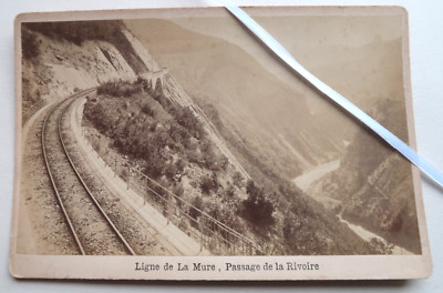 Originalalbum Eugéne Robert Ligne de La Mure Rivoire Passage Foto 1880