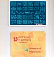 Placas de estampado de uñas plantilla de arte en uñas plantillas de diseño de mariposa para mujer