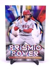 2021 Topps Chrome Anthony Rendon Prismic Power Insert #PP-15 Los Angeles Angels