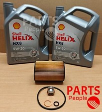FOR BMW M850i G15 F92 18+ SERVICE KIT 10L SHELL HX8 OIL OIL FILTER + DRAIN PLUG