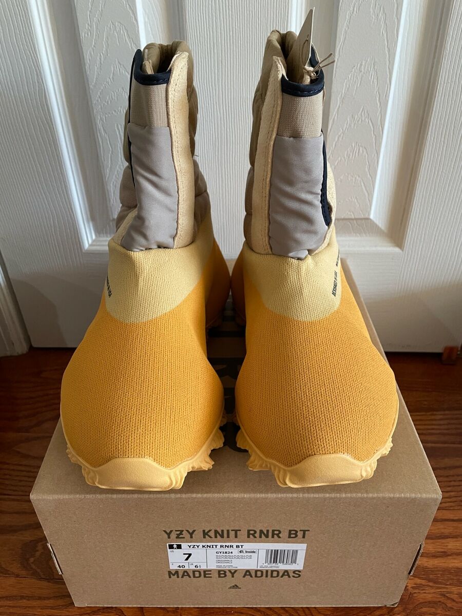 Adidas Yeezy Knit RNR BT Sulfur 8 Women Men 7 GY1824 Runner Adidas Yeezy Knit RNR BT Sulfur 8 Women Men 7 GY1824 Runner