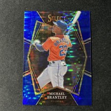 2022 Panini Select Michael Brantley FOTL RARE Blue Pulsar SSP 5/9 Astros