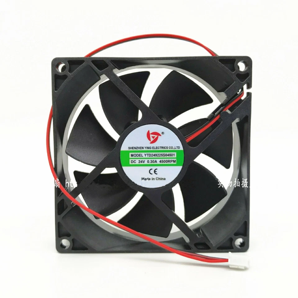 1PC Yingtian YTD249225S04501 24V 0.30A 2-wire welding machine cooling fan