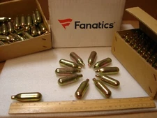 Fanatics 8 Gram CO2 Cartridge 10 Count Single Use-Paintball, Air Pistol, Soda