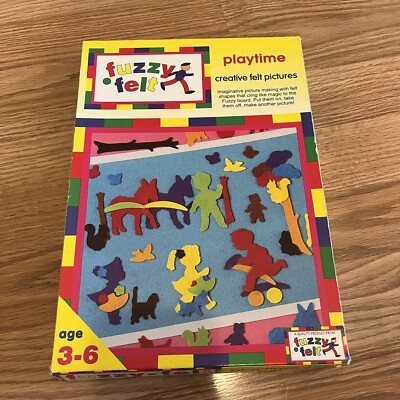 fuzzy felt Playtime vintage children's toy game play set fuzzy-felt England