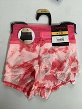 Womens No Boundaries Pink White Micro Boyshorts NEW NWT