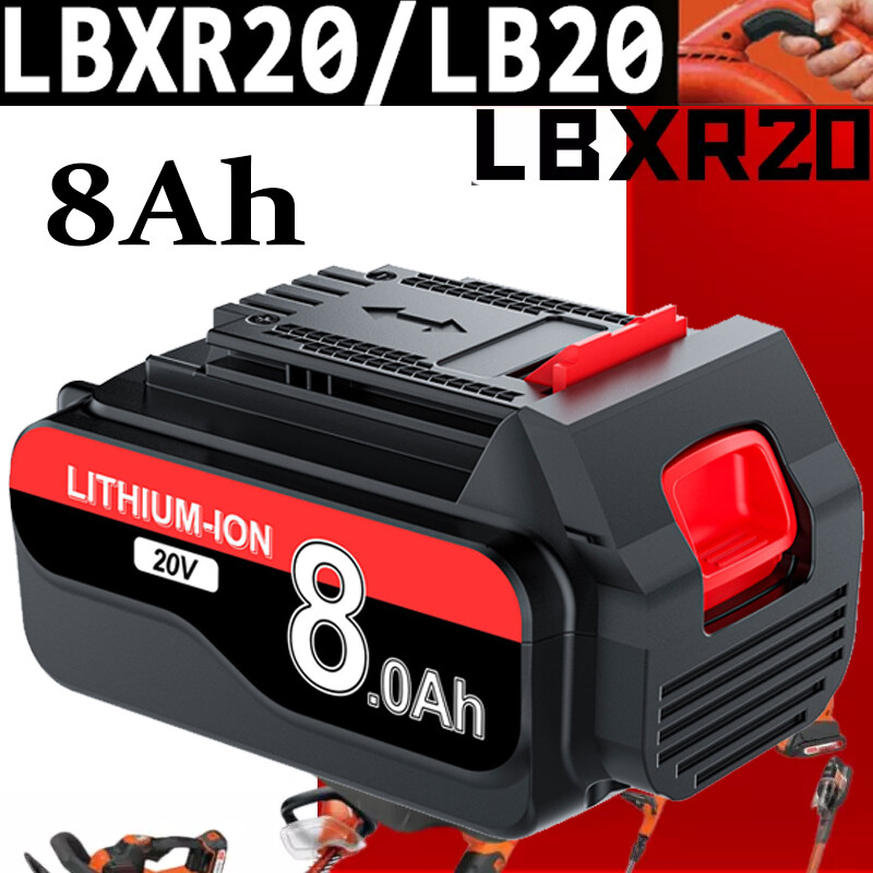 20V 8.0Ah Black & Decker LBXR20 LB20 20V MAX Lithium Replacement Battery  